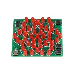 43 LED Flow Light Kit Electronic Windmill DIY Electronic Kit Soldering Practice