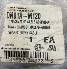 WOODHEAD BRAD HARRISON DN01A-M120 12M TRUNK CORDSET DEVICENET MINI CHANGE FEMALE
