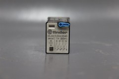 Finder 94.84.1 Relay Socket + Finder 55.34.9.024.0040 Plug Relay Unused