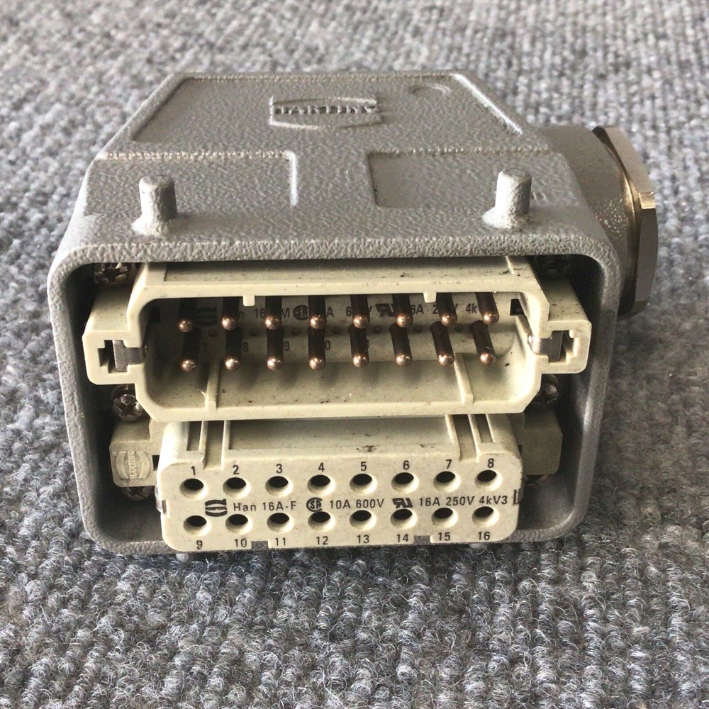 Harting Terminal Connector Han 16-A-F HAN 16-M with IP65 Power Connector Housing