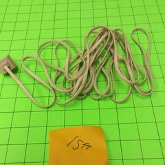 Telephone 15FT Beige Extender with Dual Jack Cable Cord