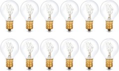 Aromatic Medium Size Wax Warmer Mini Globe G30 Round Bulb 25W E12 Candelabra