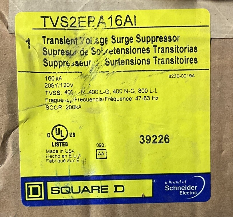 SQUARE D/ SCHNEIDER ELECTRIC-TVS2EBA16AI (NEW IN BOX)