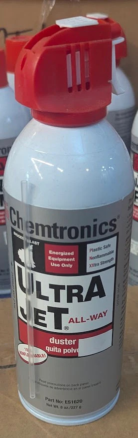 ES1620 – CHEMTRONICS – Duster, Ultrajet All-Way, Plastic-Safe, 8 oz