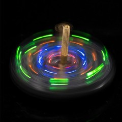 1-10X LED Rotating Gyro Flashing Light DIY Kit DIY Electronic Soldering Practice