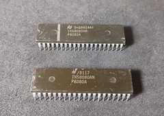 Qty 2: National Semi INS8080AN P8080A 8-Bit CPU MPU USA Stock-Fast Ship (2 PCS)