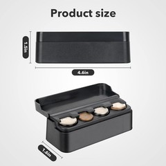 Dash-Mounted Coin Holder for Car, Compatible with Coins of Different Sizes, Fits