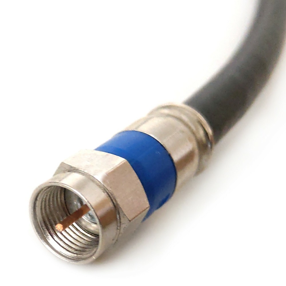 185ft 185′ SOLID COPPER RG6 QUAD SHIELD COAXIAL CABLE 3GHZ CL2 BELDEN FITTINGS