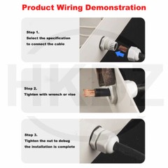 Cable Gland IP68 Waterproof Black White Nylon Compression M7/9/11/13.5/16/19-M48