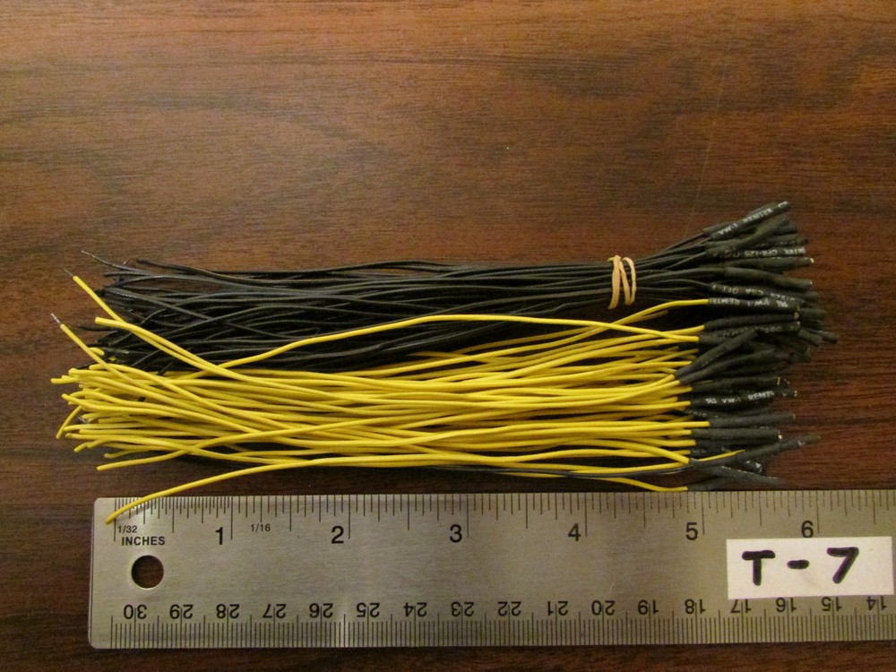 100 Black & Yellow 6-Inch Female Socket Wires Logic Analyzer Type New