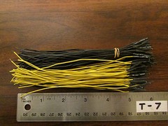 100 Black & Yellow 6-Inch Female Socket Wires Logic Analyzer Type New