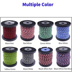 10METERS PTFE Wire AFS200 2pins 26/24/22AWG FEP Twisted Pair Tinned Copper