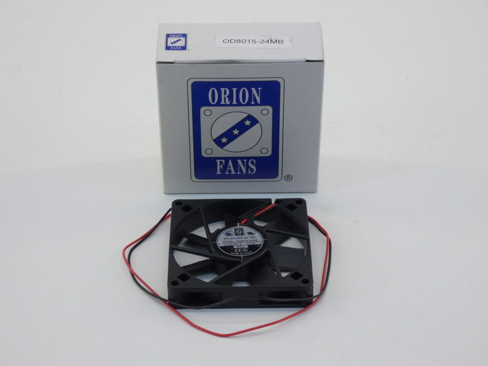 Orion Fans OD8015-24MB Brushless DC Fan 80mm x 80mm x 15mm 24VDC – NEW Surplus!