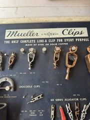 Vintage Mueller Electric Point-of-Sale Advertising Display Nice Rare Cool