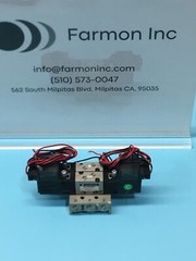 SMC 10-VZ3223 Pneumatic Solenoid Valve Manifold Assembly w/ 2 Valves, 184153