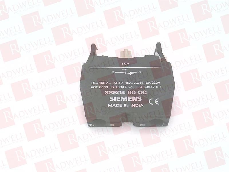 SIEMENS 3SB04 00-0C / 3SB04000C (USED)