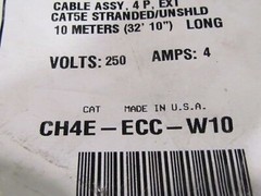 Cooper Crouse-Hinds CH4E-ECC-W10 4P Ext Ca+5E 10m NEW