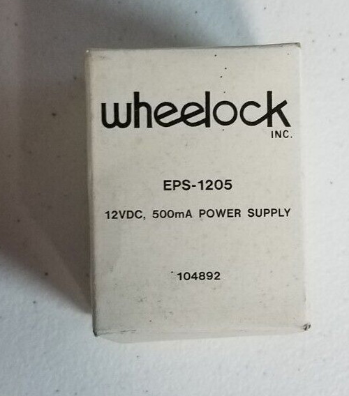 Wheelock EPS-1205 Power Supply 12 VDC, 500 MA 104892