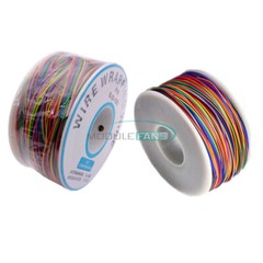 30AWG Test Wrapping Cable Wire 280M B-30-1000 8-Wire Colored Insulation
