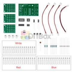 DIY CD4017+NE555 Water Flow Light LED Electronic Kit Soldering Learning Project
