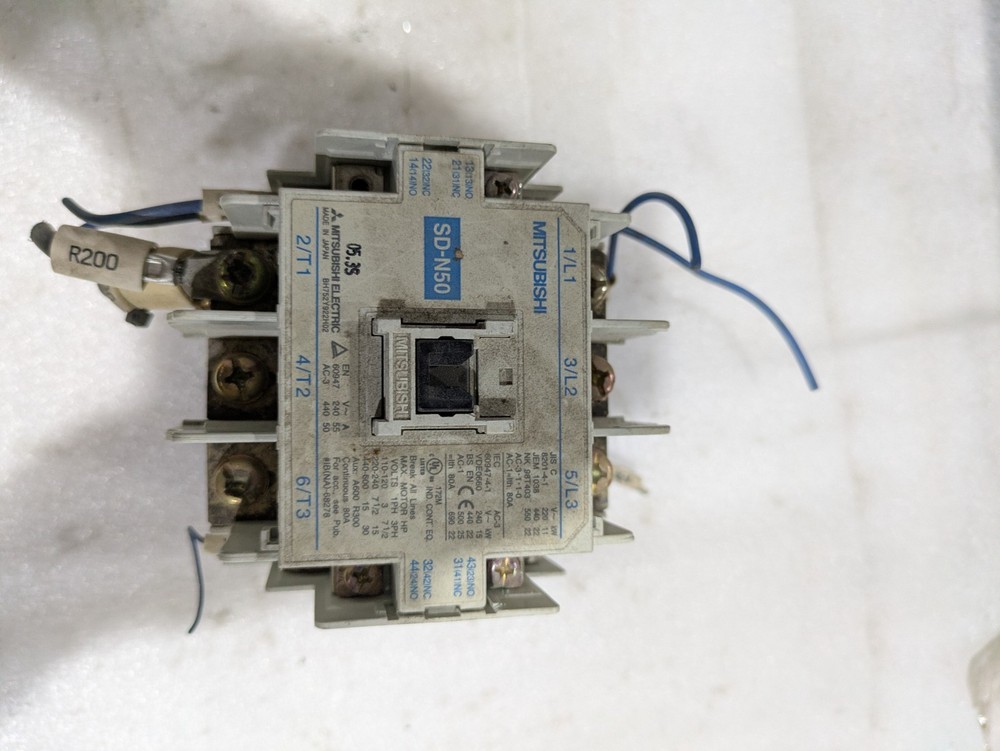 Mitsubishi Electric SD-N50 DC Magnetic Contactor 3-Pole 50A AC-3 35A 11kW Japan