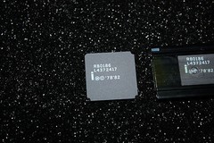 NOS Vintage Intel R80186 CPU Microprocessor, Ceramic Gold, 80186