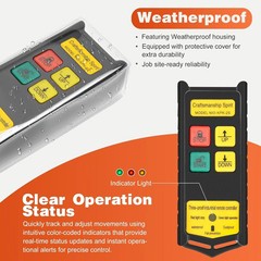 2-in-1 Trailer Remote Control 492ft Weatherproof 12V for Dump Truck Lift