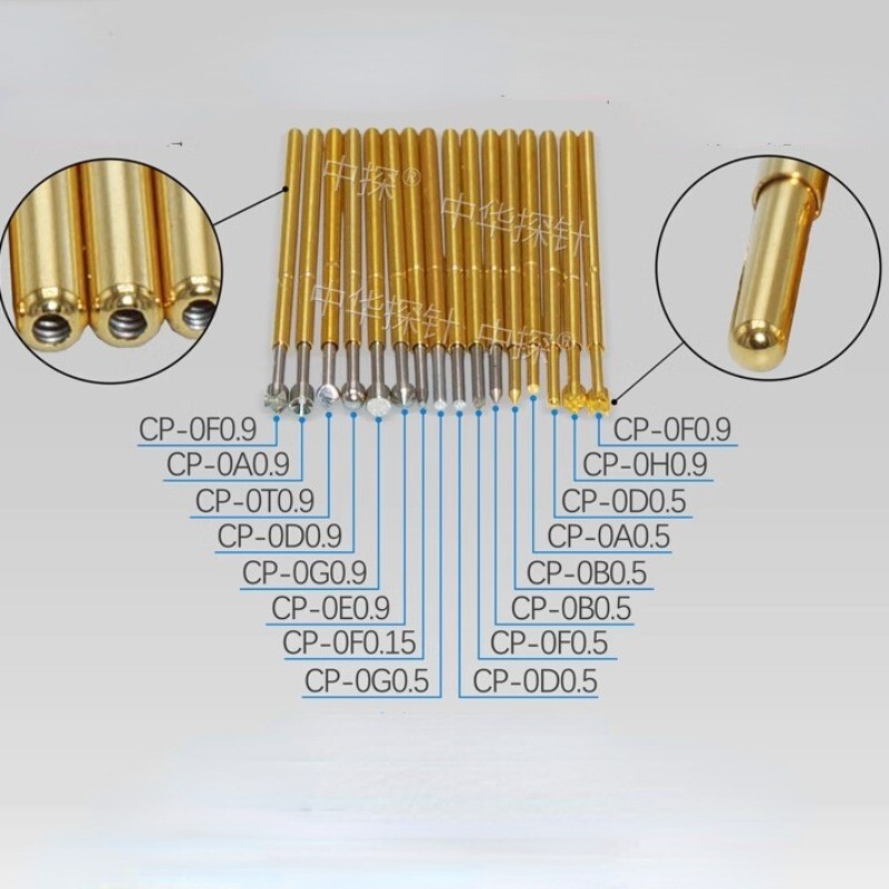 100PCs NEW Probe concave gold head CP-0A0.9-BG #CL