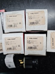 Lot 4 Cooper Arrow Hart CWL1030P 30A 125/250V L10-30P Twist Lock Plug
