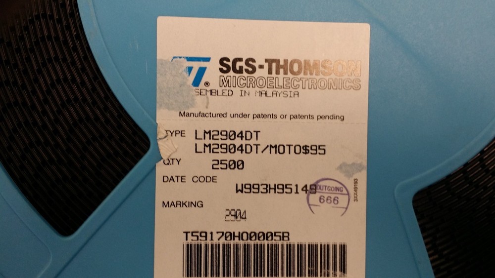 (10 PCS) LM2904DT ST MICRO OP Amp Dual GP ±15V/30V 8-Pin SOIC