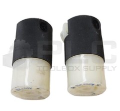 LOT OF 2 HUBBELL HBL4579C TWIST LOCK INLET PLUG 15A 250V