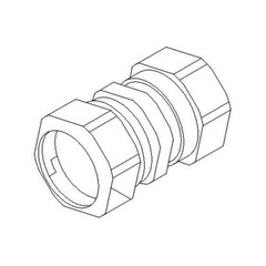 Allied CK75RKON, 3/4″, Zinc Plated Steel, Compression, EMT Coupling, 1 pc