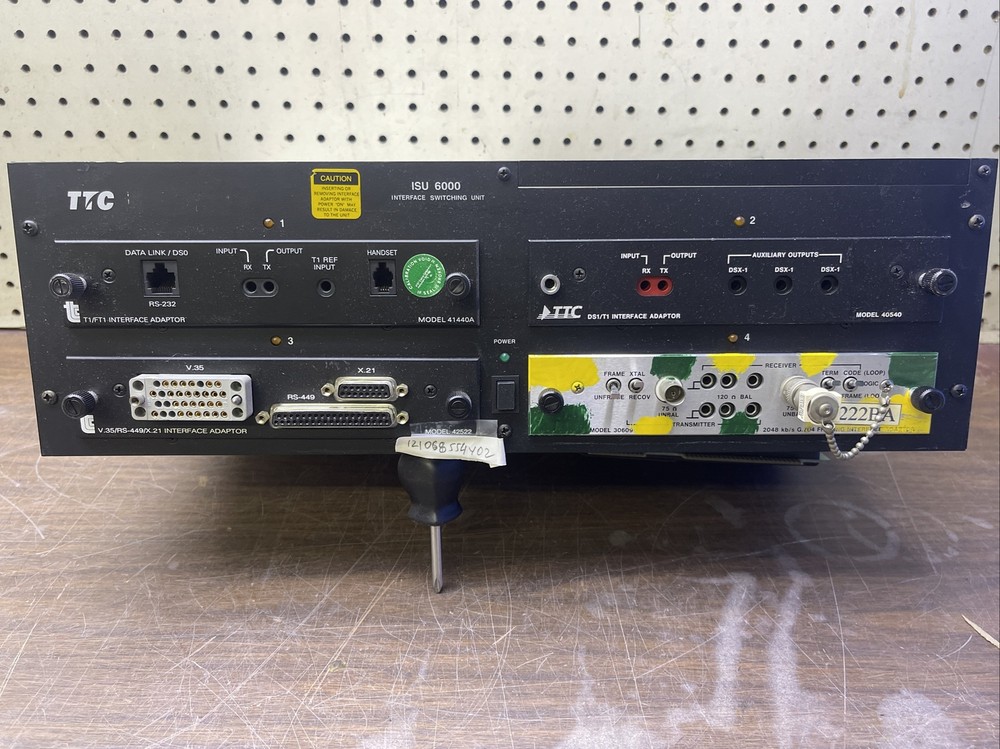 TTC ISU 6000 Interface WITH TTC DS1/T1 TTC T1/FT1 TTC V.35/RS-449/X.21 TTC 30609