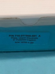 LAM 715-011909-501 PLATE, UPPER ELCTDRODE 8″ POLISHED CAPTIVE, 153040