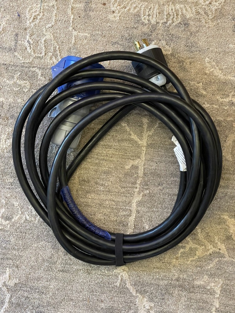 NEMA L14-30P to Female Pin and Sleeve IP44 Power Connect Cord – 12ft