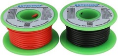 Carrete De Alambre De Silicona Calibre 18 Rojo 25 Pies Y Negro 25 Pies Flexi…