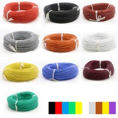 26AWG 0.08mm UL Strand Silicone Soft Cable 600V 200℃ RC Wire 10 Colors OD 1.5mm