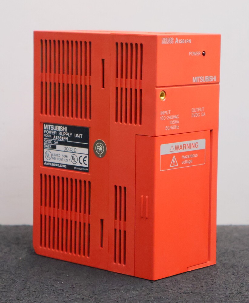 MITSUBISHI MELSEC Power Supply Type A1S61PN 100-240VAC 105Va 50/60Hz 5VDC 5A
