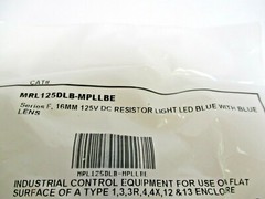 C3 CONTROLS, MRL125DLB-MPLLBE, 16MM DC RESISTOR BLUE LED LIGHT