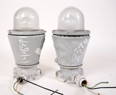 Vintage Appleton Electric Explosion Proof Light Lamp Fixture AAU-15N A-51 Series