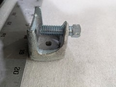 Dottie BK38M 3/8 in Malleable Iron Beam Clamp Bolt Size 1/2 X 1-1/2 Zinc Plated