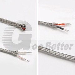 K Type Thermocouple Compensating Shielded Braided Extension Cable Wire High Temp