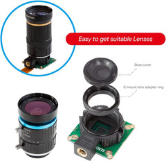 for Raspberry Pi HQ Camera Module,12.3Mp IMX477 Raspberry Pi Camera for Raspb…