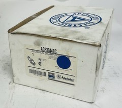 EMERSON APPLETON NO. ACP3044BC METALLIC CLAMPING RING PLUG POWERTITE SERIES