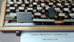 103 PCS/SET METRIC GAGE BLOCK SET, DIN861 GRADE 2 W. CERTS. #702F-103–new