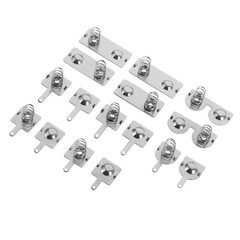 1Set Reusable Silver Metal Battery Spring Contact for Various Battery Devices