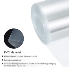 Battery Wrap 80mm Flat 33 ft PVC Heat Shrink Tube Wraps Clear
