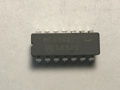 MOTOROLA MC4741CL, 14-Pin Differential Input1 Operational Amplifier, (4 Pieces)