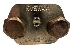 Burndy KVSW44 OKLIP Mechanical Connector with Spacer Bar 500-1000 kcmil Run NEW
