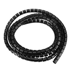 Cable Management Sleeve Wire Wrap Cord Organizer 7mm x 8mm 3 Meters Length Black